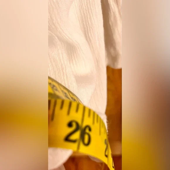 Abercrombie Kids SZ 16 White Lined Top Battenburg Lace Girlhoodcore Tween Teen - Picture 12 of 12